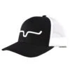 Kimes Ranch Apparel Black/White Mesh Weekly Trucker Cap -Kimes Ranch 119445 default l