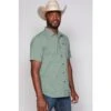 Kimes Ranch Mens Spyglass Mini Check Sage Shirt -Kimes Ranch 164202 default l