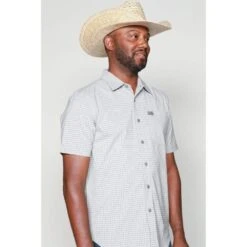 Kimes Ranch Men's Spyglass Mini Check Short Sleeve Shirt