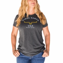 Kimes Ranch® Ladies Arch Black T-Shirt ARCH-BLK