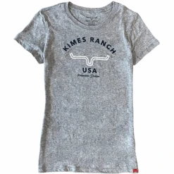 Kimes Ranch® Ladies Arch Heather Grey T-shirt ARCH-HEA