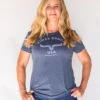 Kimes Ranch Womens Arch Vintage Navy Cotton Blend S/S T-Shirt 1 Kimes Ranch Womens Arch Vintage Navy Cotton Blend S/S T-Shirt -Kimes Ranch Arch Vintage Navy