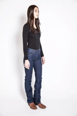 Kimes Ranch Womens Betty Jeans Blue Cotton Blend Rinse Bootcut -Kimes Ranch Betty 4