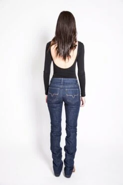 Kimes Ranch Womens Betty Jeans Blue Cotton Blend Rinse Bootcut -Kimes Ranch Betty 5