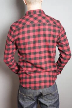 Kimes Ranch Mens Bison Shirt Red/Black 100% Cotton L/S -Kimes Ranch Bison Shirt RedBlack 3