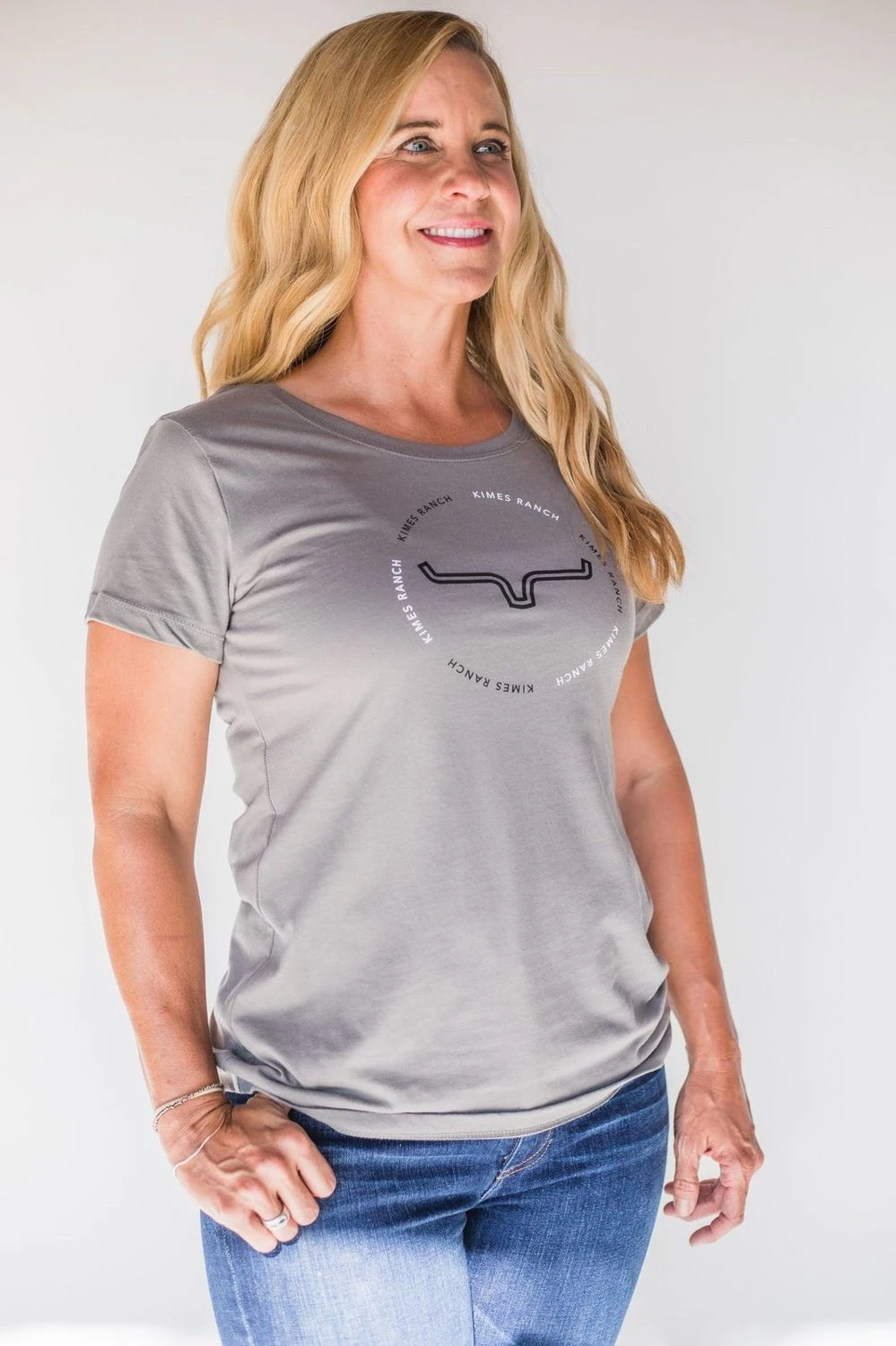Kimes Ranch Womens Circular Repeat Charcoal Cotton Blend S/S T-Shirt 3 Kimes Ranch Womens Circular Repeat Charcoal Cotton Blend S/S T-Shirt