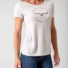 Kimes Ranch Womens Circular Repeat Silk Grey Cotton Blend S/S T-Shirt -Kimes Ranch Circular Repeat Silk Grey