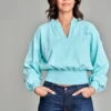 Kimes Ranch Womens Dewey V Neck Turquoise 100% Cotton Pullover Sweater 2 Kimes Ranch Womens Dewey V Neck Turquoise 100% Cotton Pullover Sweater -Kimes Ranch Dewey V Neck Turq