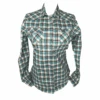 Kimes Ranch® Ladies Go Round Plaid Teal Button Down Shirt GR-TEAL -Kimes Ranch GR TEAL