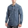 Kimes Ranch Men's Grimes Denim Dark Indigo Snap Shirt GRIM-IND