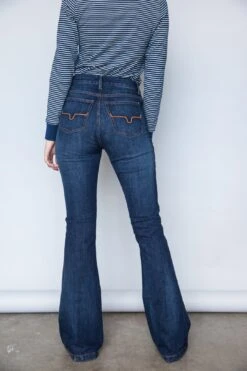 Kimes Ranch Womens Jennifer Jeans Blue Cotton Blend Flare Leg 8 Kimes Ranch Womens Jennifer Jeans Blue Cotton Blend Flare Leg -Kimes Ranch Jennifer 3