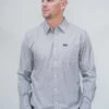 Kimes Ranch Mens Linville Solid Shirt Grey Heather Cotton Blend L/S -Kimes Ranch Linville 20Long 20Sleeve Grey 20Heather