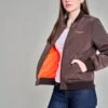 Kimes Ranch Womens Marinos Bomber Brown Polyester Insulated Jacket -Kimes Ranch Marinos Bomber Brown