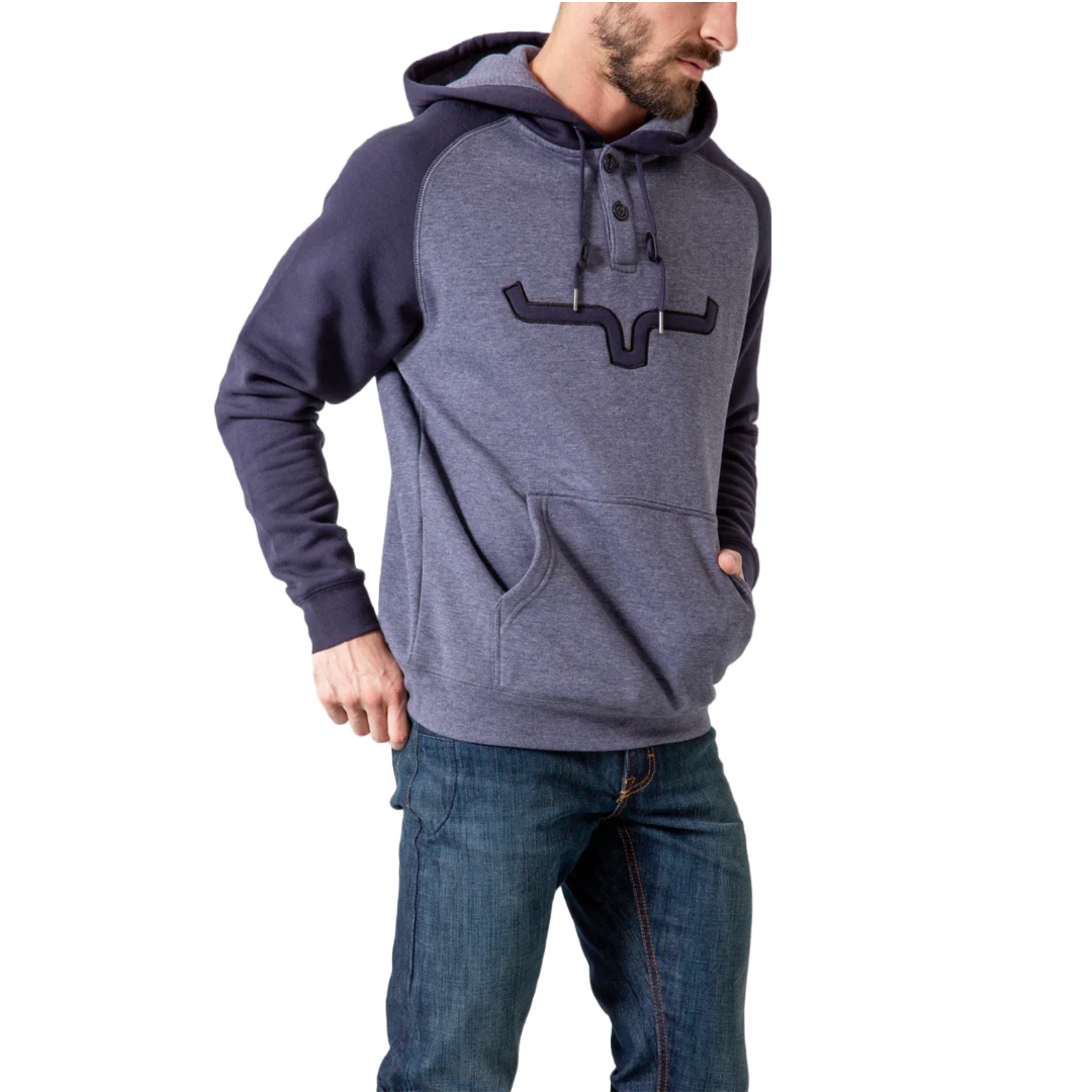 Kimes Ranch Men's Blaze 2 Navy Blue Fleece Hoodie BLZ2-NVY 3 Kimes Ranch Men's Blaze 2 Navy Blue Fleece Hoodie BLZ2-NVY