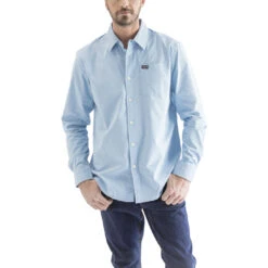 Kimes Ranch Men's Linville Long Sleeve Blue Button Down Shirt LINL-BLU
