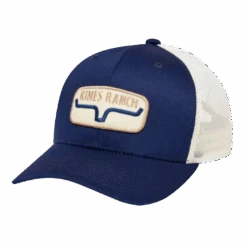 Kimes Ranch® Carbon Blue Rolling Trucker Cap ROLL-CB