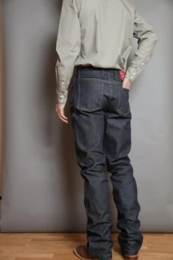 Kimes Ranch Mens Dillon Raw Jeans Blue 100% Cotton Wide Bootcut -Kimes Ranch RawDillon 3