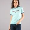 Kimes Ranch Womens Rhythm Ringer Light Blue Polyester S/S T-Shirt 2 Kimes Ranch Womens Rhythm Ringer Light Blue Polyester S/S T-Shirt -Kimes Ranch Rhythm Ringer Light Blue