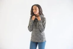 Kimes Ranch Womens Tonopah Pullover Charcoal Heather 100% Polyester Hoodie