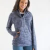 Kimes Ranch Womens Tonopah Pullover Navy Heather 100% Polyester Hoodie 2 Kimes Ranch Womens Tonopah Pullover Navy Heather 100% Polyester Hoodie -Kimes Ranch Tonopah Pullover Navy Heather