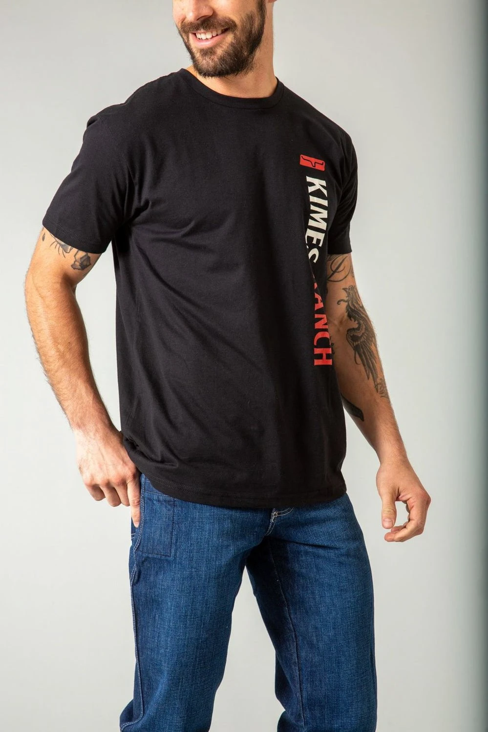 Kimes Ranch Womens Vertical Lookup Black Cotton Blend S/S T-Shirt 3 Kimes Ranch Womens Vertical Lookup Black Cotton Blend S/S T-Shirt