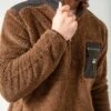 Kimes Ranch Mens Whiskey Sweater Brown Fleece Fleece Jacket
