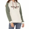 Kimes Ranch® Ladies Olive Green & Ivory Fleece Hoodie AMIGO-OAT