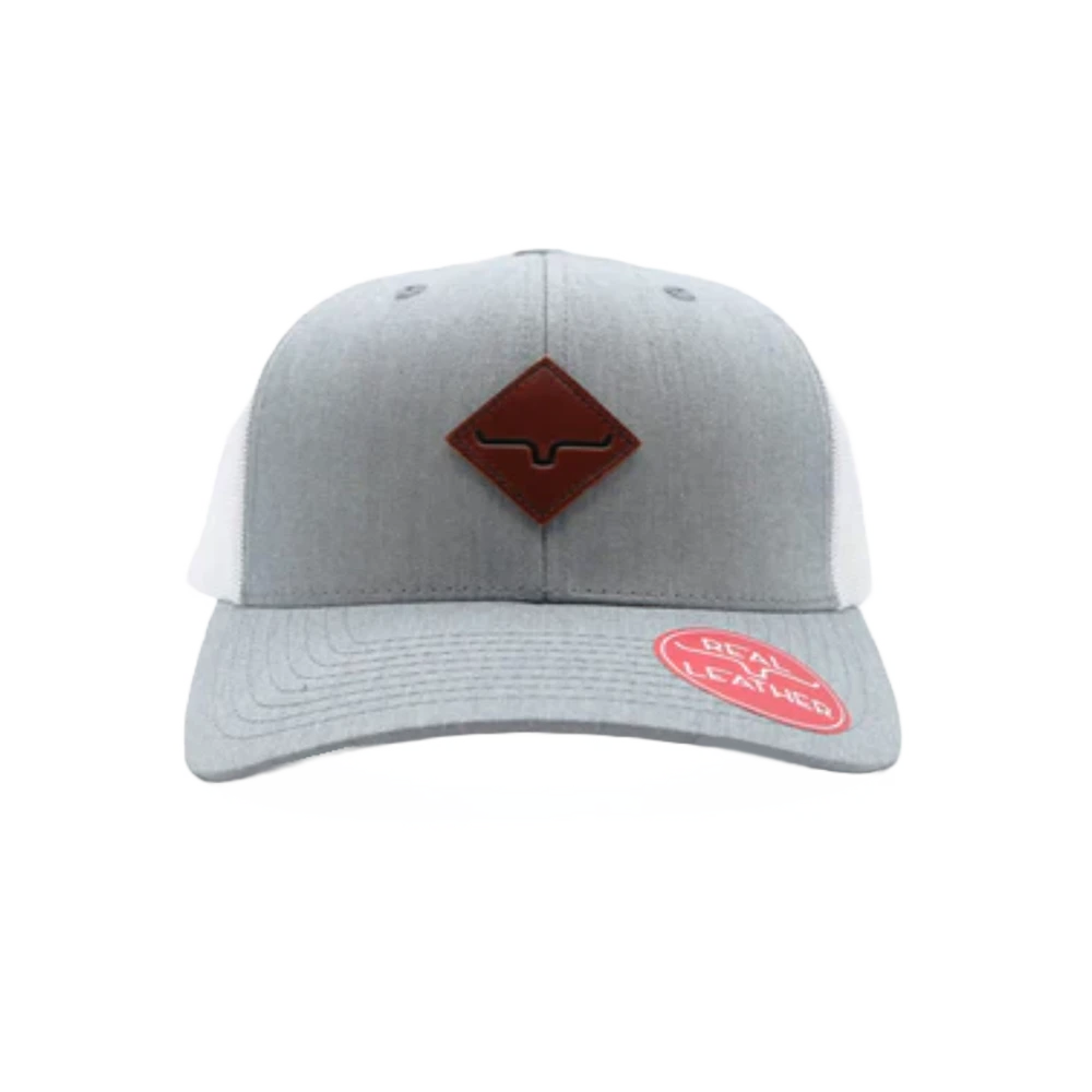 Kimes Ranch® Unisex Diamond Grey Heather White Cap S22-0403GHW 3 Kimes Ranch® Unisex Diamond Grey Heather White Cap S22-0403GHW