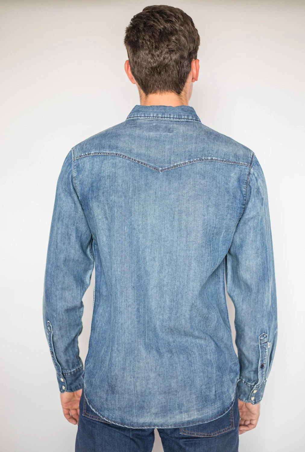 Kimes Ranch Mens Grimes Dark Indigo Denim Cotton Blend L/S Shirt 4 Kimes Ranch Mens Grimes Dark Indigo Denim Cotton Blend L/S Shirt - Image 2