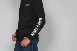 Kimes Ranch Mens K1 Tech Tee Black Polyester Blend L/S T-Shirt -Kimes Ranch k1 ls tech tee black mens 3 scaled 1