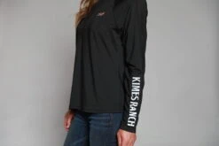 Kimes Ranch Womens K1 Tech Tee Black Polyester Blend L/S T-Shirt -Kimes Ranch k1 tech tee black womens 4 scaled 1