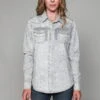 Kimes Ranch Womens KC Top Light Grey 100% Tencel L/S Western Shirt -Kimes Ranch kc tencel grey womens 1 scaled 1