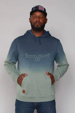 Kimes Ranch 26 Kimes Ranch Mens Layton 22 Hoodie Beach Glass 100% Cotton L/S
