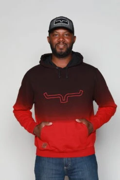 Kimes Ranch 16 Kimes Ranch Mens Layton 22 Hoodie Dark Red 100% Cotton L/S