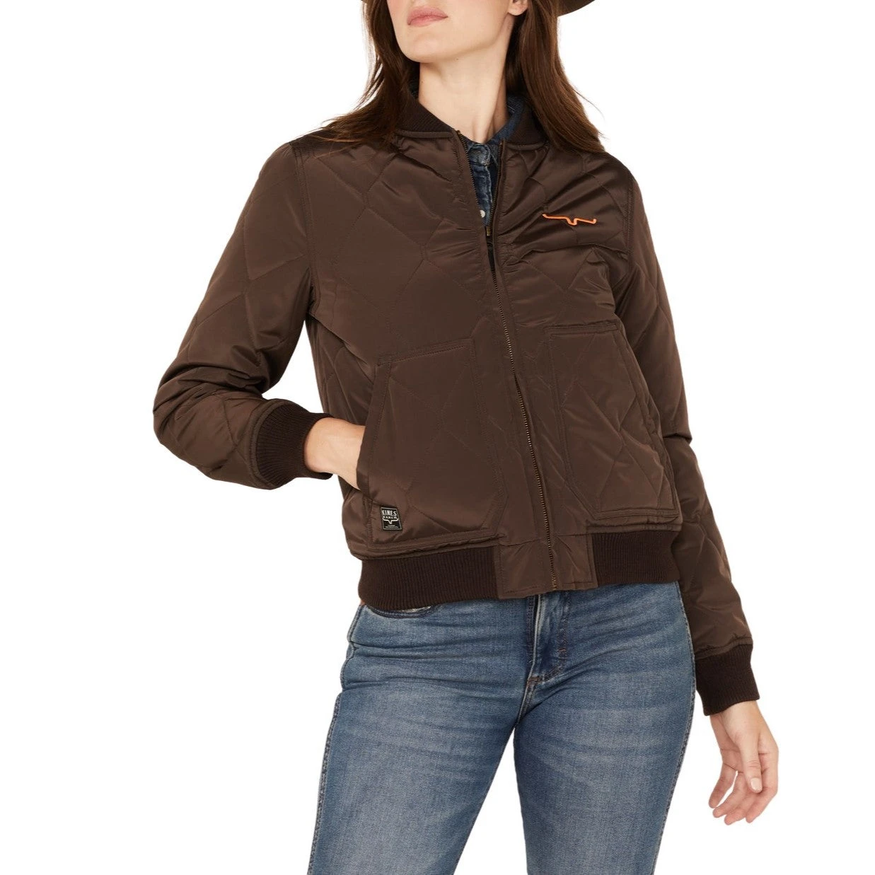Kimes Ranch Ladies Brown Marino's Bomber Jacket MAR-BN 3 Kimes Ranch Ladies Brown Marino's Bomber Jacket MAR-BN