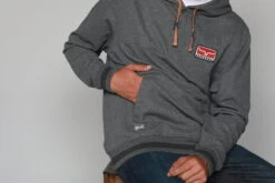 Kimes Ranch Mens Ranch Ready Charcoal Heather 100% Cotton L/S Hoodie -Kimes Ranch ranch ready hood charcoal mens 3 scaled 1