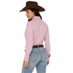 Kimes Ranch® Ladies Linville Solid Lilac Button Down Shirt S22-121212 5 Kimes Ranch® Ladies Linville Solid Lilac Button Down Shirt S22-121212 -Kimes Ranch s22 121212 1