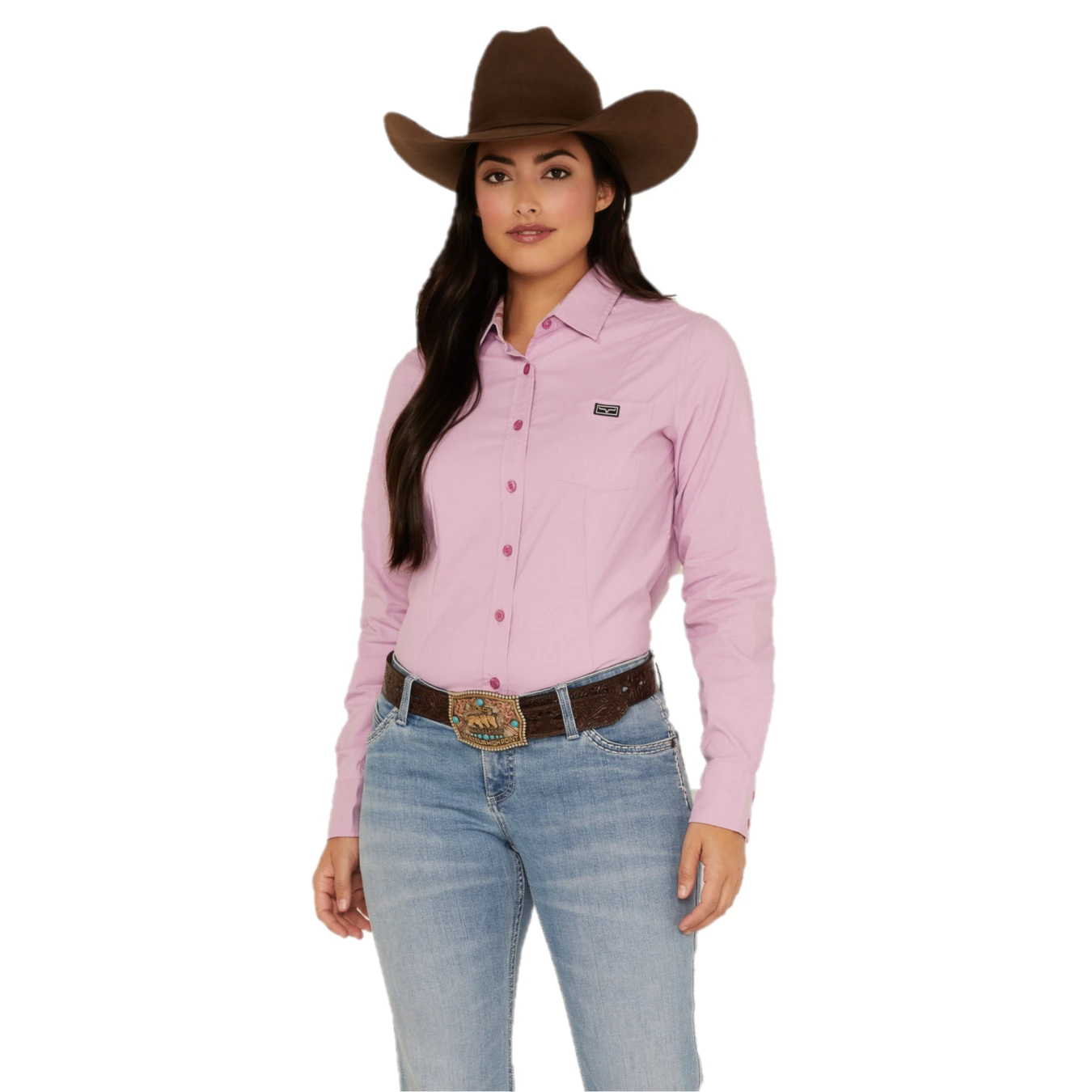 Kimes Ranch® Ladies Linville Solid Lilac Button Down Shirt S22-121212 3 Kimes Ranch® Ladies Linville Solid Lilac Button Down Shirt S22-121212