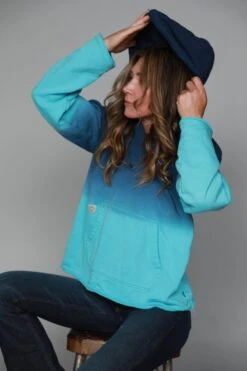 Kimes Ranch Womens Santa Fe Fleece Navy 100% Cotton L/S Hoodie 7 Kimes Ranch Womens Santa Fe Fleece Navy 100% Cotton L/S Hoodie -Kimes Ranch santa fe hood navy womens 3 scaled 1