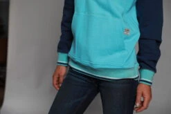 Kimes Ranch Womens Summer Love Fleece Blue Cotton Blend L/S Hoodie -Kimes Ranch summer love hood blue womens 4 scaled 1