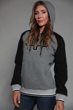 Kimes Ranch Womens Summer Love Fleece Grey Cotton Blend L/S Hoodie -Kimes Ranch summer love hood grey womens 3 scaled 2