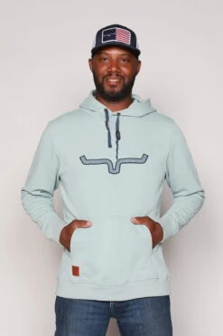 Kimes Ranch 22 Kimes Ranch Mens TTL Hoodie Beach Glass Sleeve 100% Cotton L/S