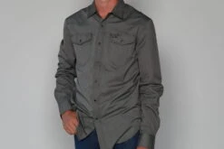 Kimes Ranch Mens Tucson HB Black Cotton Blend L/S Western Shirt -Kimes Ranch tucson hb black top mens 3 scaled 1