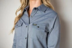 Kimes Ranch Womens Tucson HB Indigo Cotton Blend L/S Western Shirt 7 Kimes Ranch Womens Tucson HB Indigo Cotton Blend L/S Western Shirt -Kimes Ranch tucson hb indigo womens 3 scaled 1