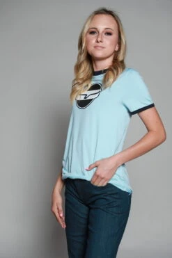 Kimes Ranch Womens Union Made Ringer Tee Blue Polyester S/S T-Shirt 7 Kimes Ranch Womens Union Made Ringer Tee Blue Polyester S/S T-Shirt -Kimes Ranch union made ringer tech tee blue womens 3 scaled 1