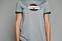 Kimes Ranch Womens Union Made Ringer Tee Grey Polyester S/S T-Shirt -Kimes Ranch union made ringer tech tee grey womens 3 scaled 1