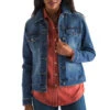 Kimes Ranch Ladies Winslow Antique Wash Denim Trucker Jacket WINS-ANT 2 Kimes Ranch Ladies Winslow Antique Wash Denim Trucker Jacket WINS-ANT -Kimes Ranch winslow 2